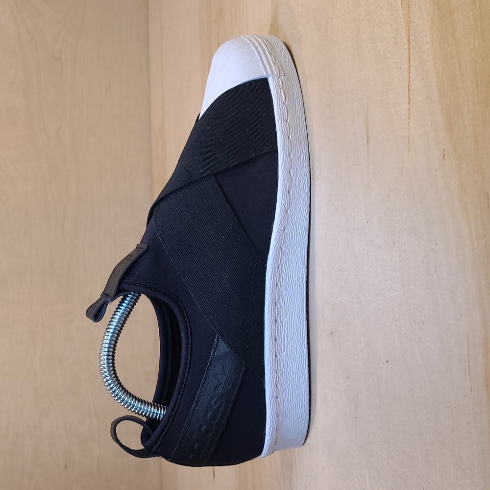 Adidas Originals Superstar Shell Toe Slip On Black White
